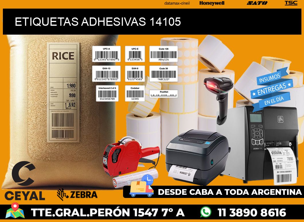 ETIQUETAS ADHESIVAS 14105