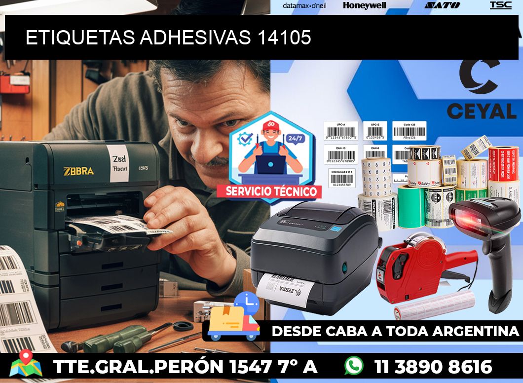 ETIQUETAS ADHESIVAS 14105