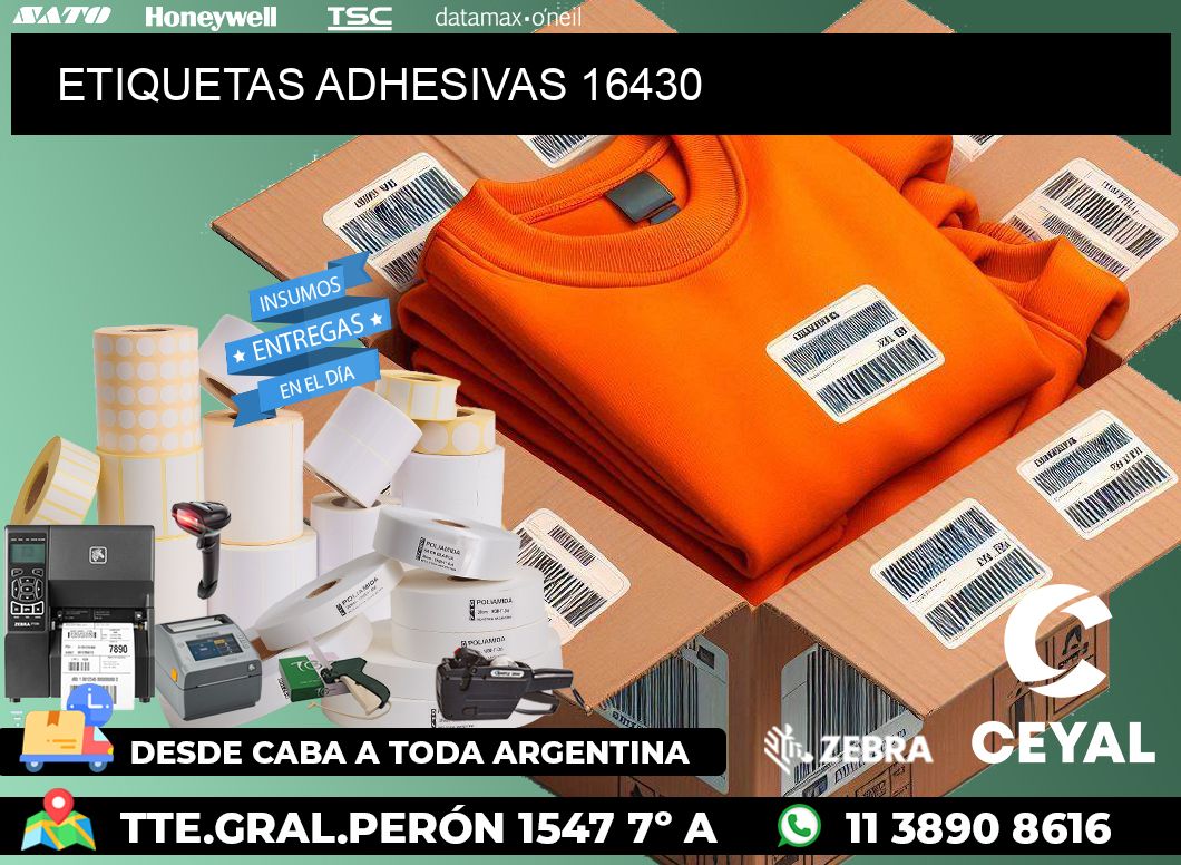 ETIQUETAS ADHESIVAS 16430