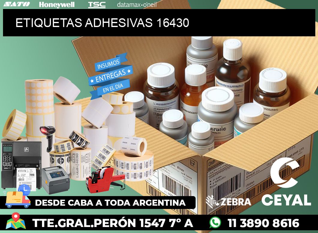 ETIQUETAS ADHESIVAS 16430