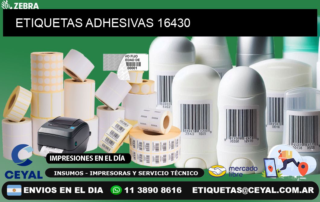 ETIQUETAS ADHESIVAS 16430