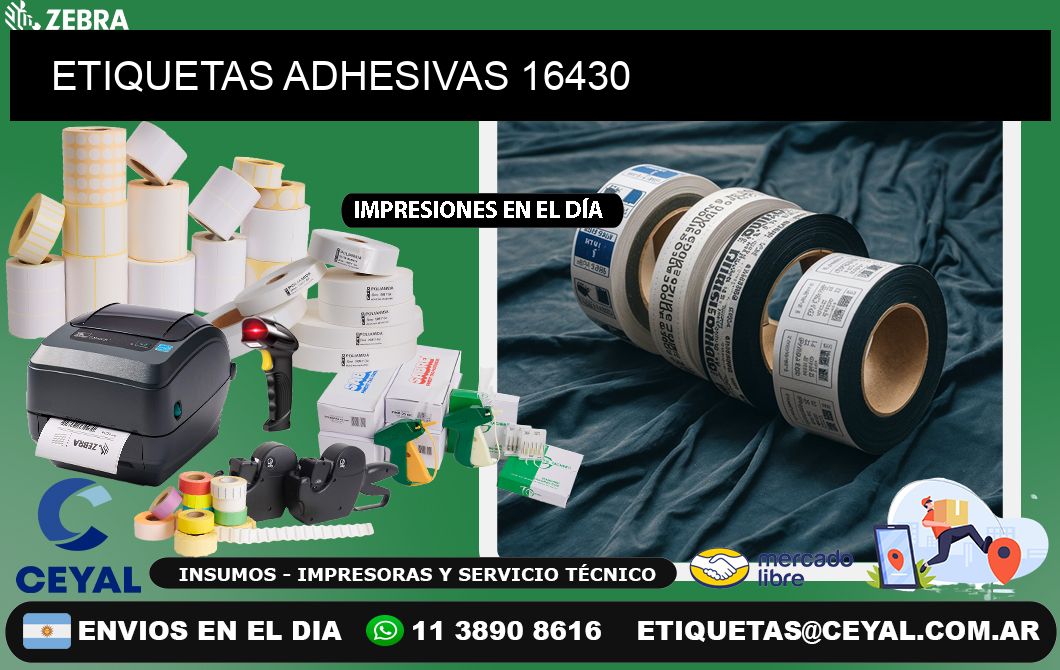 ETIQUETAS ADHESIVAS 16430