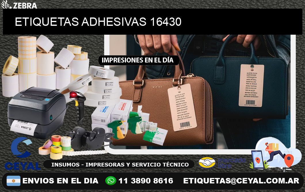 ETIQUETAS ADHESIVAS 16430