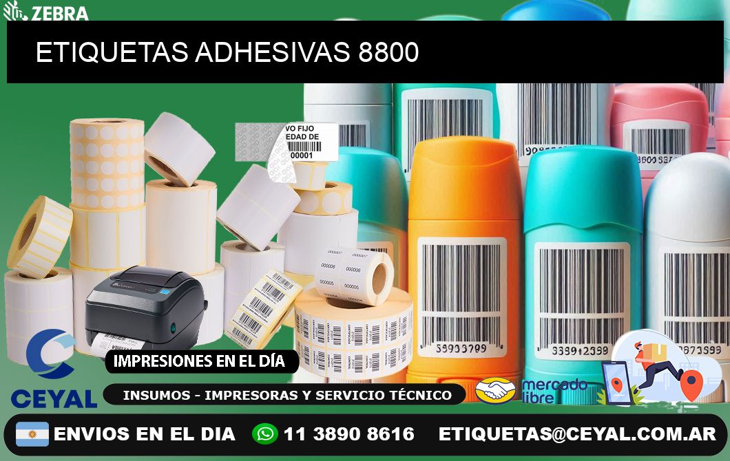 ETIQUETAS ADHESIVAS 8800