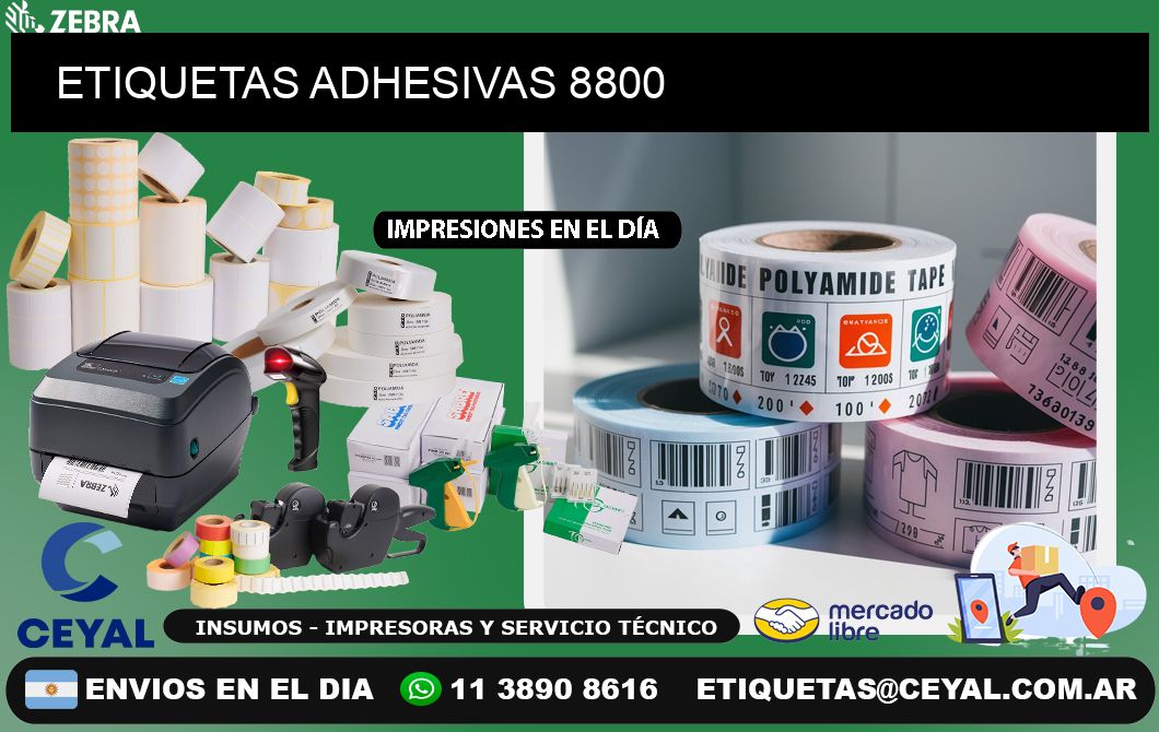 ETIQUETAS ADHESIVAS 8800