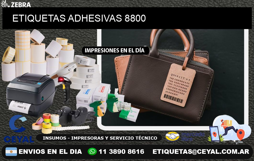ETIQUETAS ADHESIVAS 8800