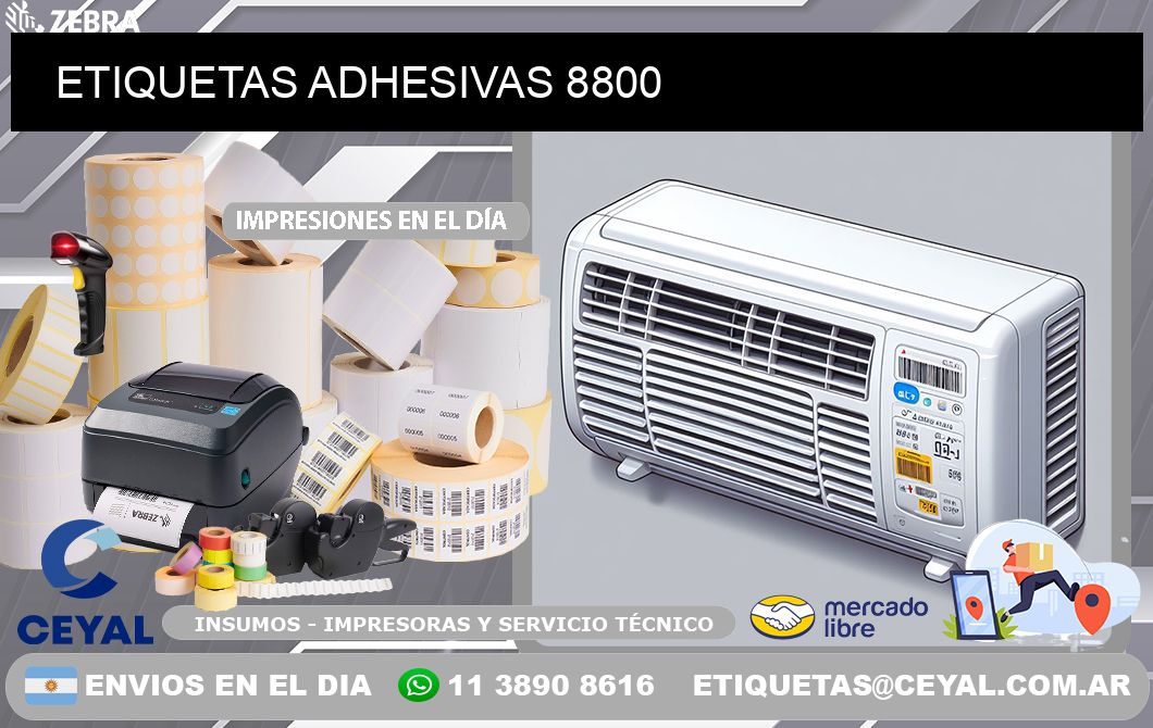 ETIQUETAS ADHESIVAS 8800