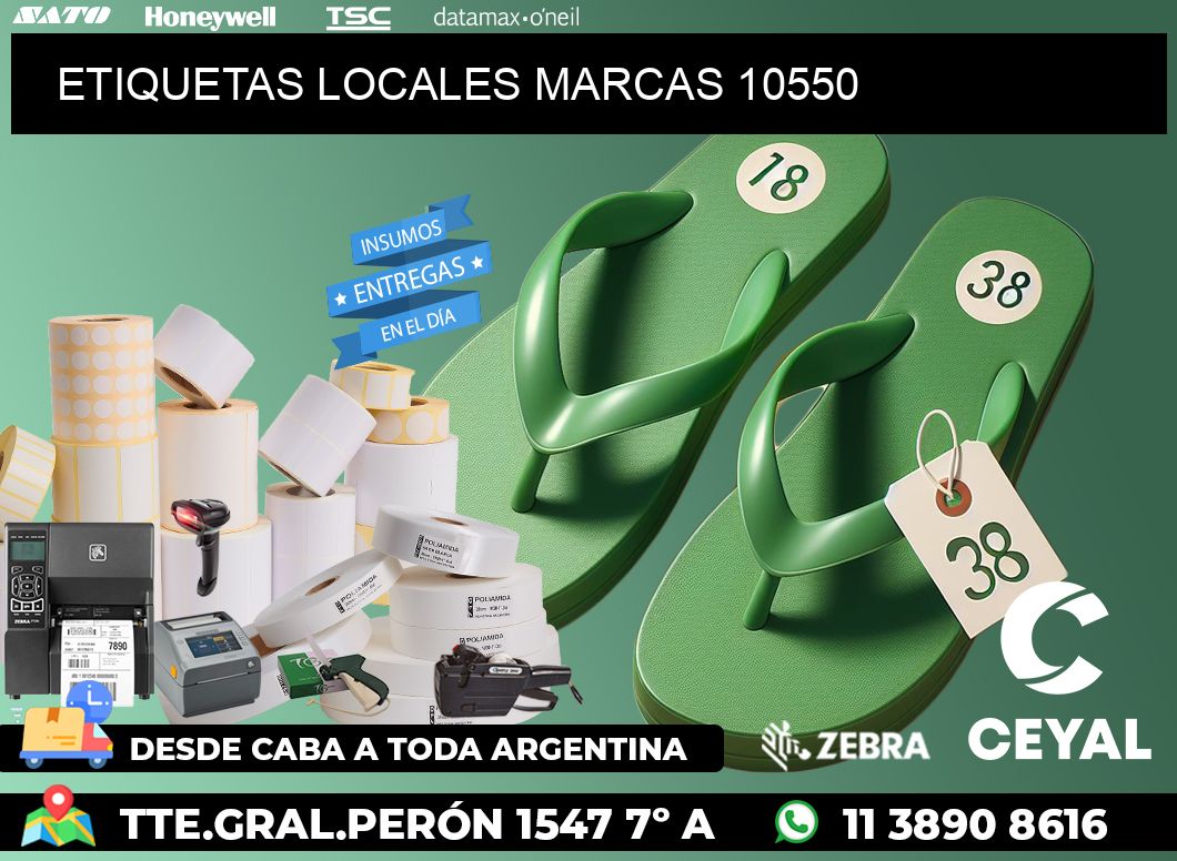 ETIQUETAS LOCALES MARCAS 10550