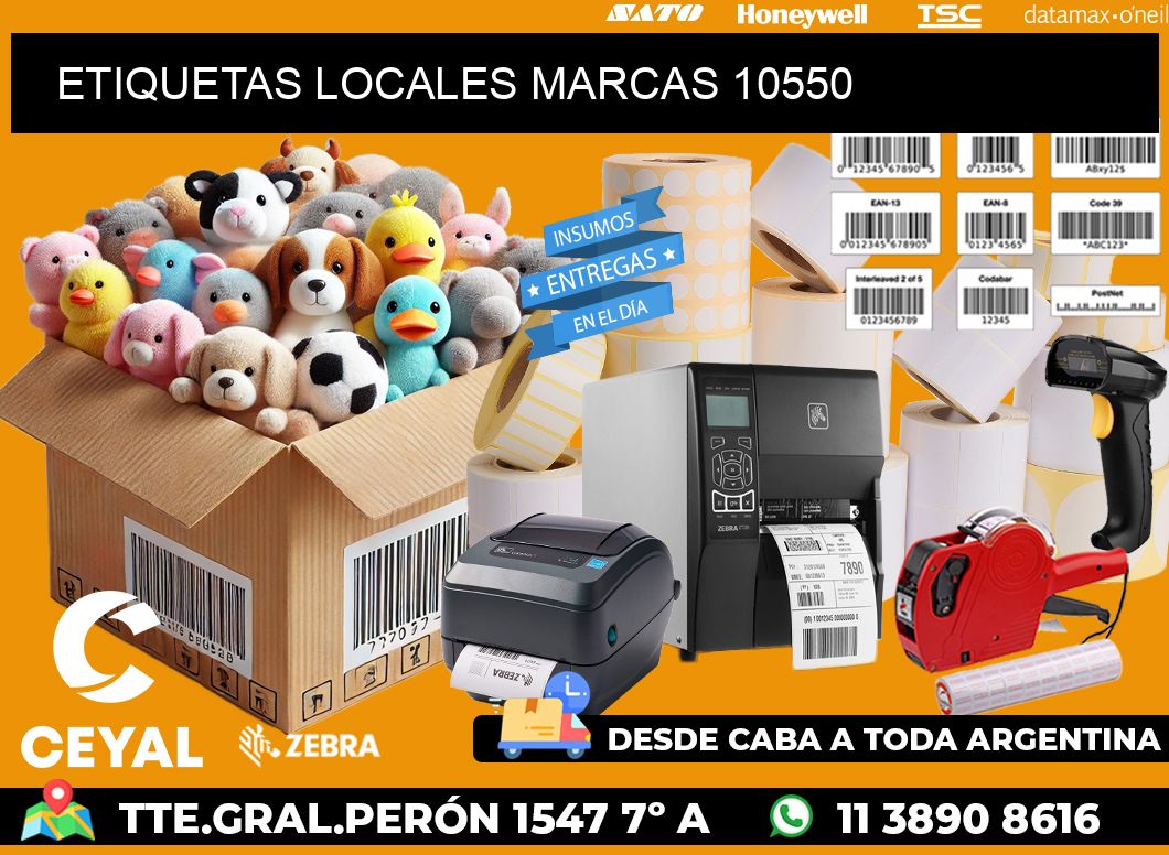 ETIQUETAS LOCALES MARCAS 10550