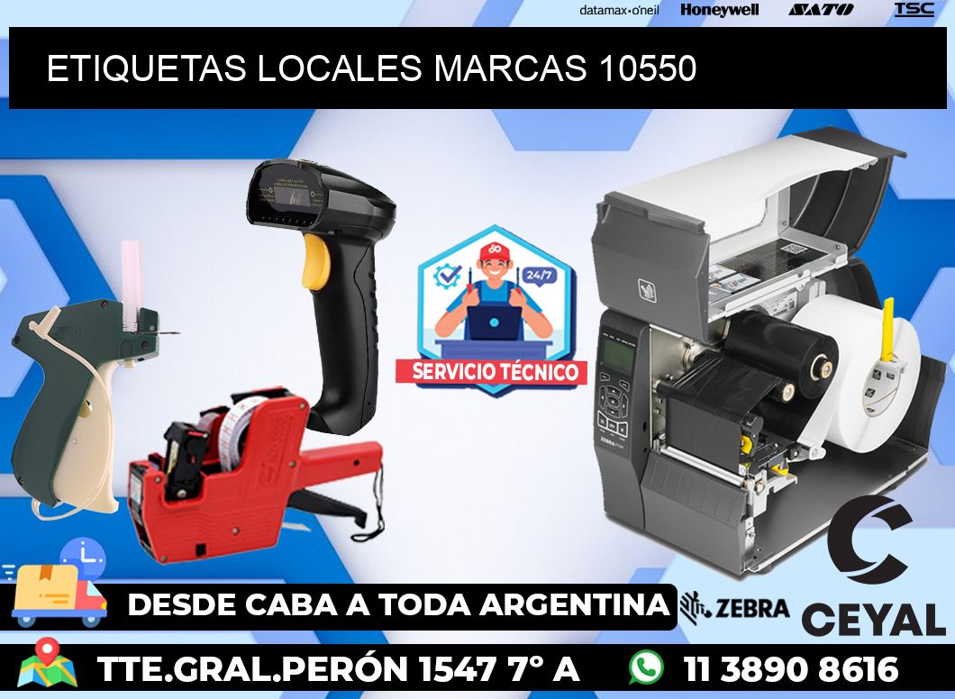 ETIQUETAS LOCALES MARCAS 10550