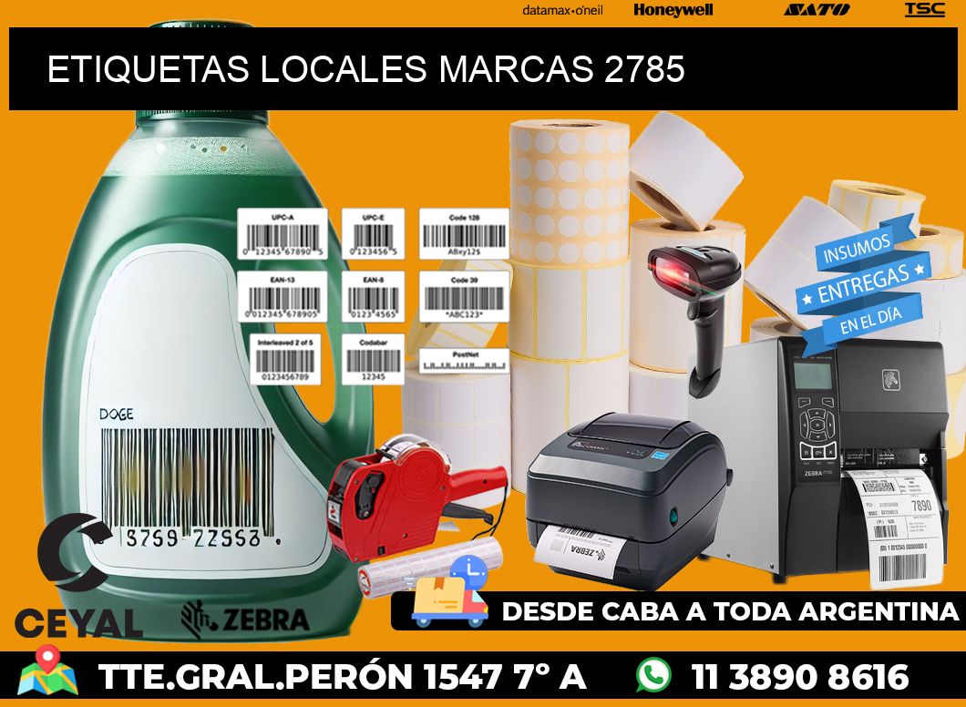 ETIQUETAS LOCALES MARCAS 2785