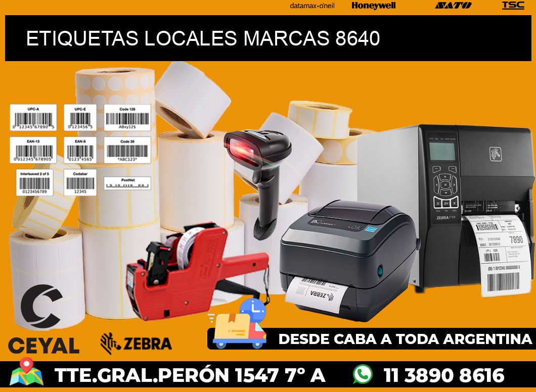 ETIQUETAS LOCALES MARCAS 8640