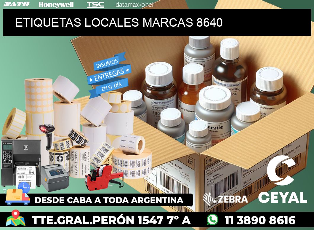 ETIQUETAS LOCALES MARCAS 8640