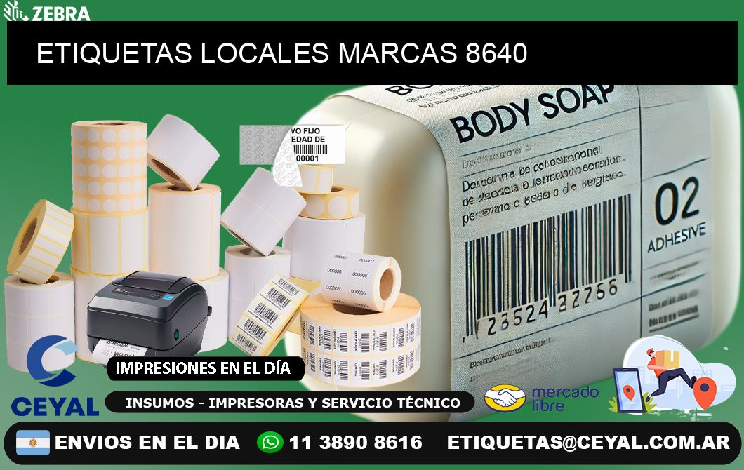 ETIQUETAS LOCALES MARCAS 8640