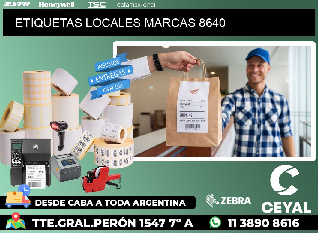 ETIQUETAS LOCALES MARCAS 8640