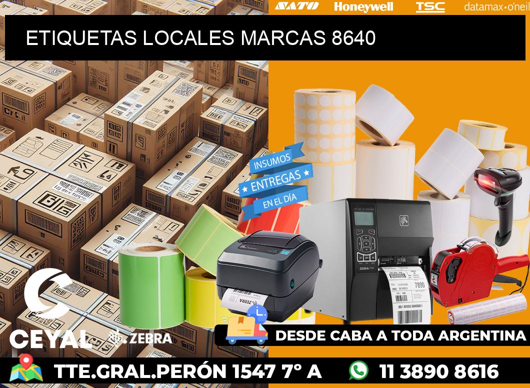 ETIQUETAS LOCALES MARCAS 8640