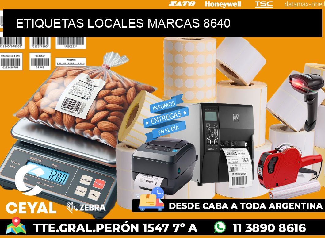 ETIQUETAS LOCALES MARCAS 8640
