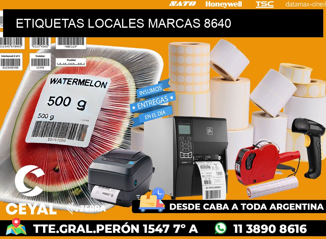 ETIQUETAS LOCALES MARCAS 8640