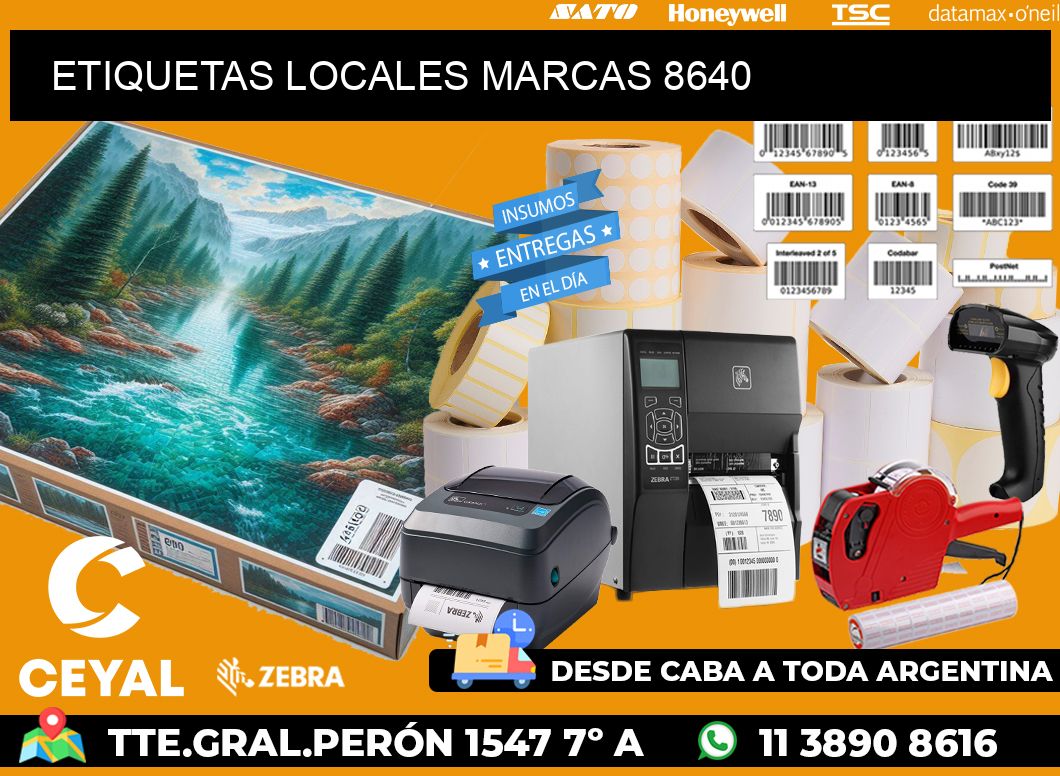 ETIQUETAS LOCALES MARCAS 8640