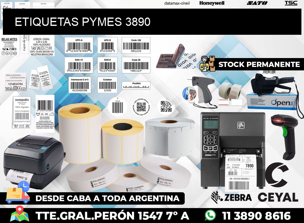 ETIQUETAS PYMES 3890