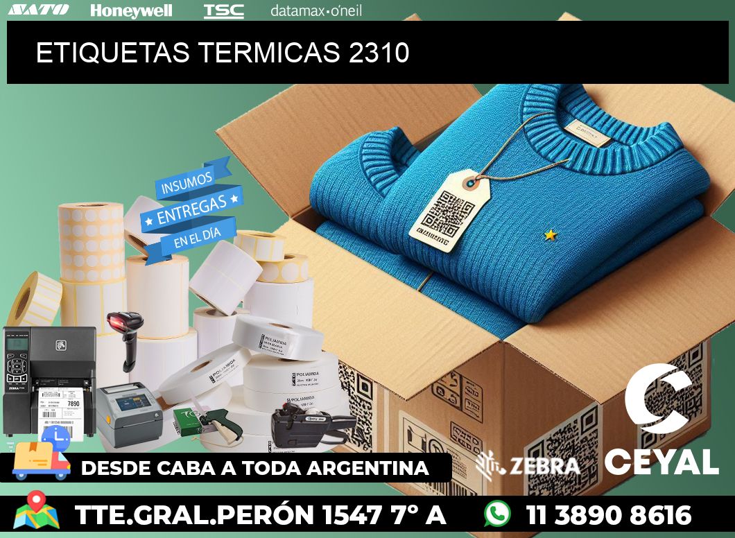 ETIQUETAS TERMICAS 2310