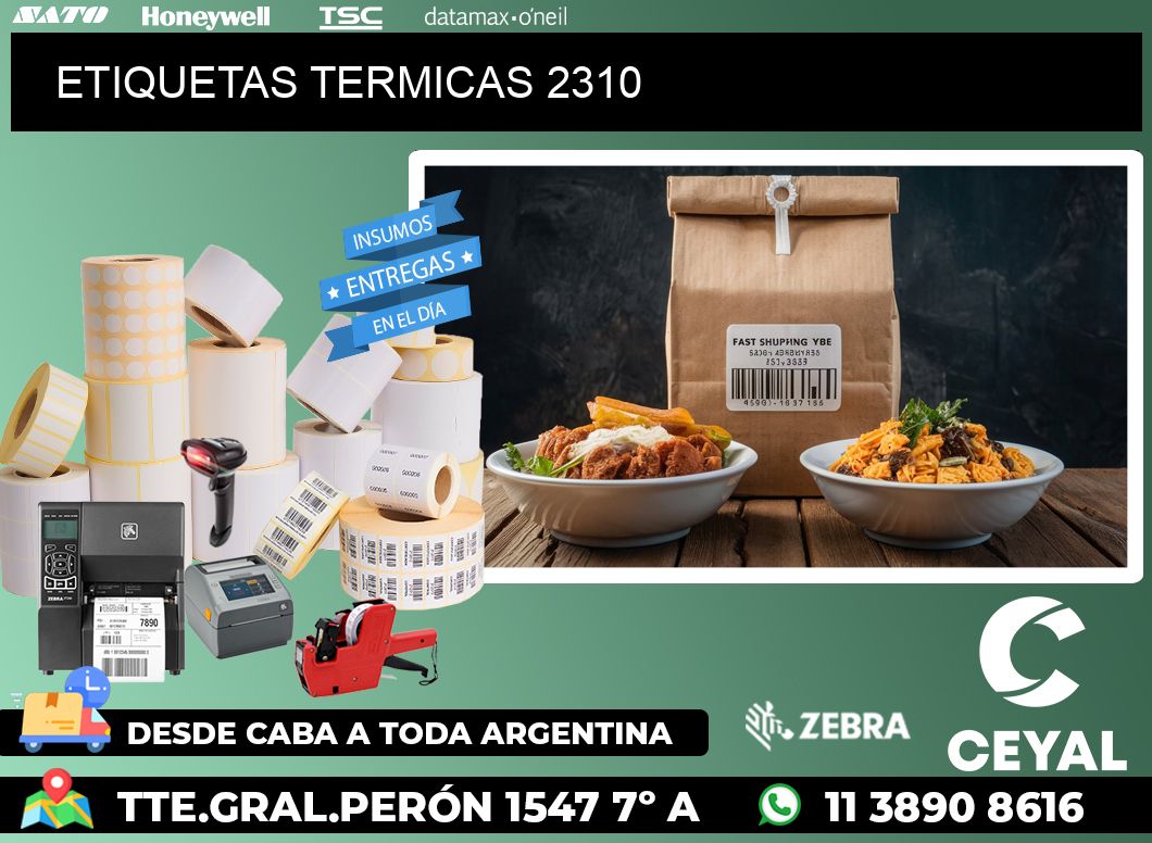 ETIQUETAS TERMICAS 2310