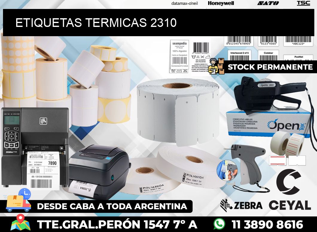 ETIQUETAS TERMICAS 2310