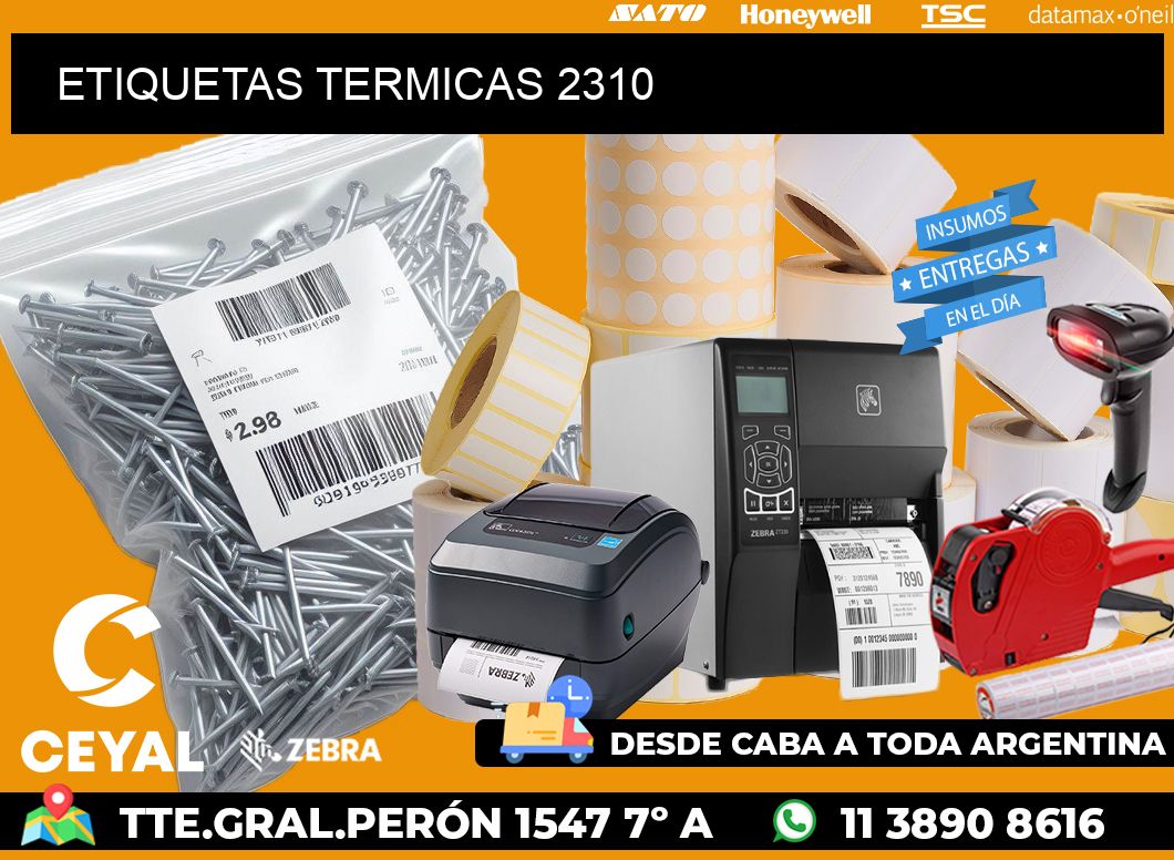 ETIQUETAS TERMICAS 2310