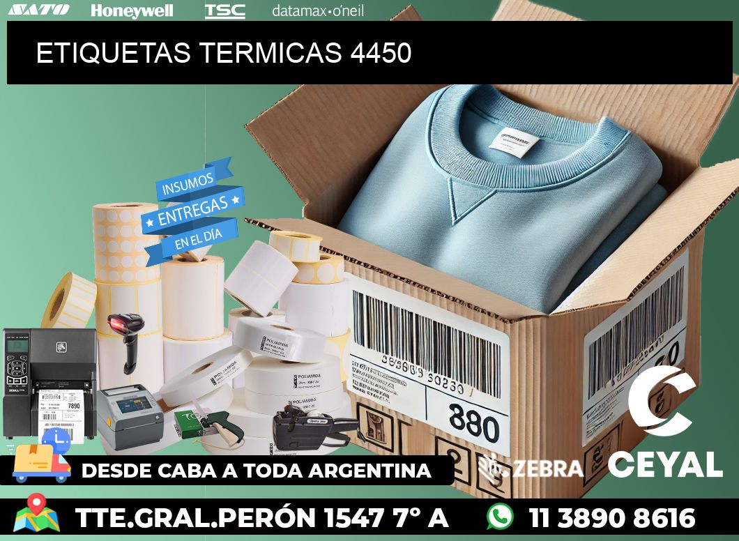 ETIQUETAS TERMICAS 4450
