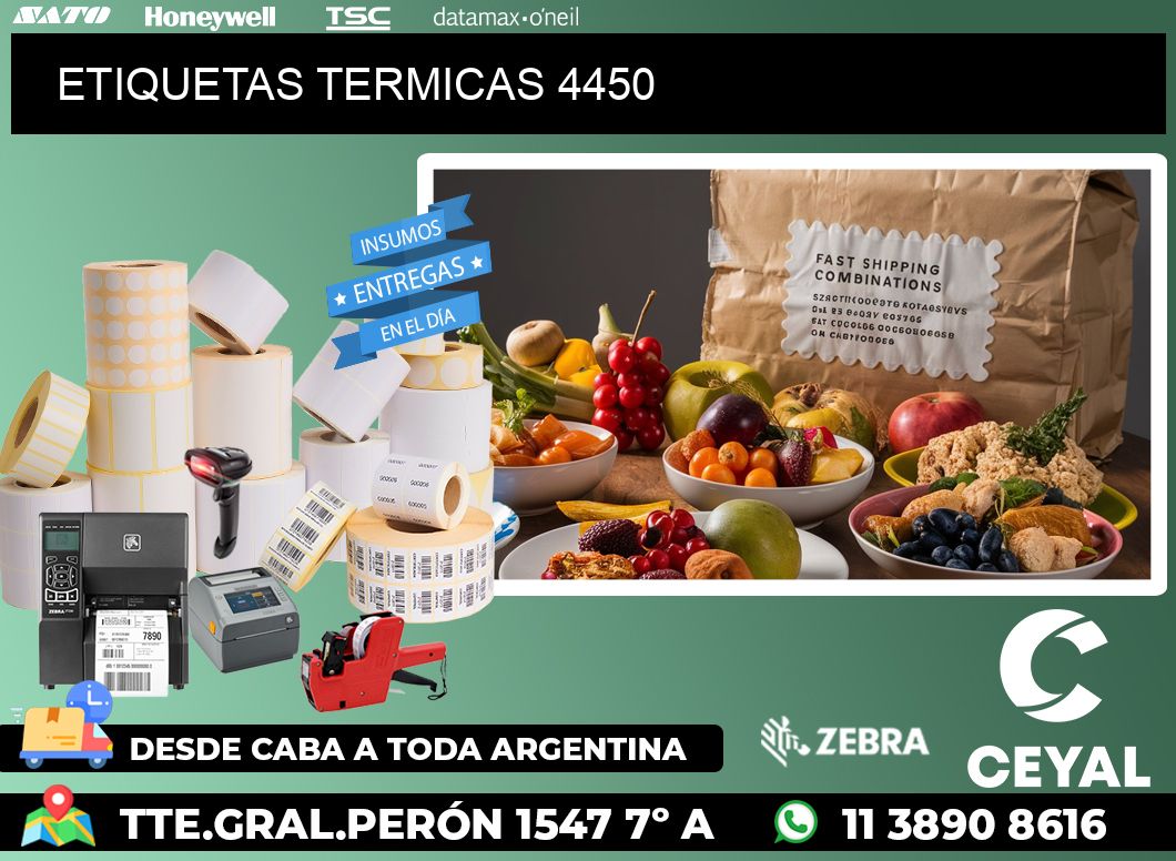 ETIQUETAS TERMICAS 4450