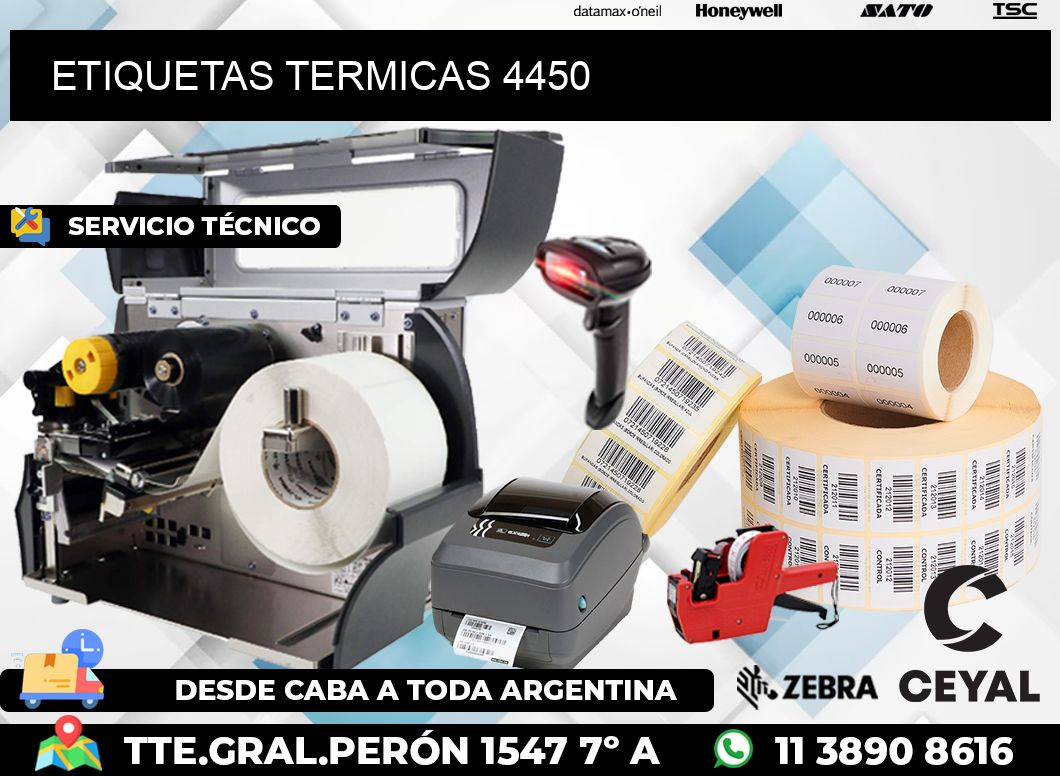 ETIQUETAS TERMICAS 4450