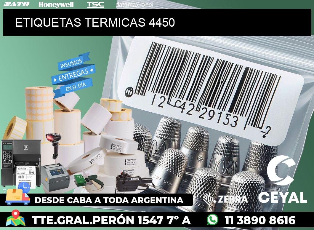 ETIQUETAS TERMICAS 4450