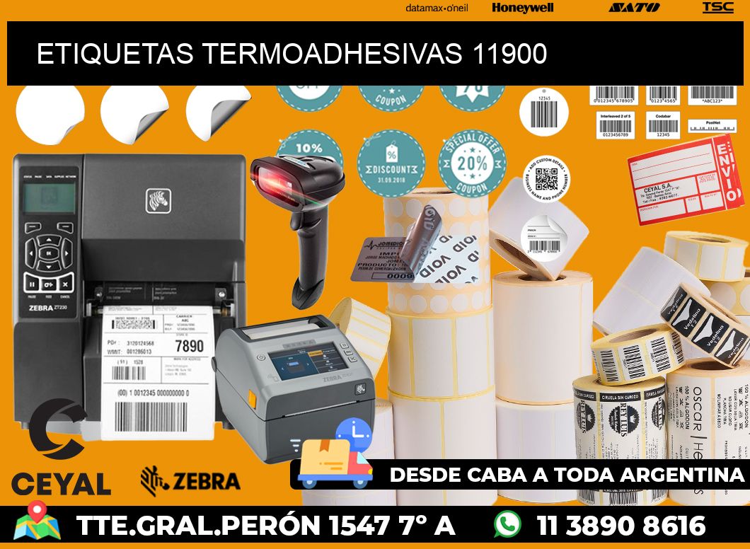 ETIQUETAS TERMOADHESIVAS 11900