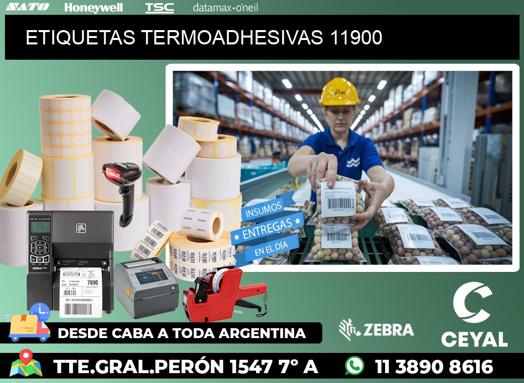 ETIQUETAS TERMOADHESIVAS 11900