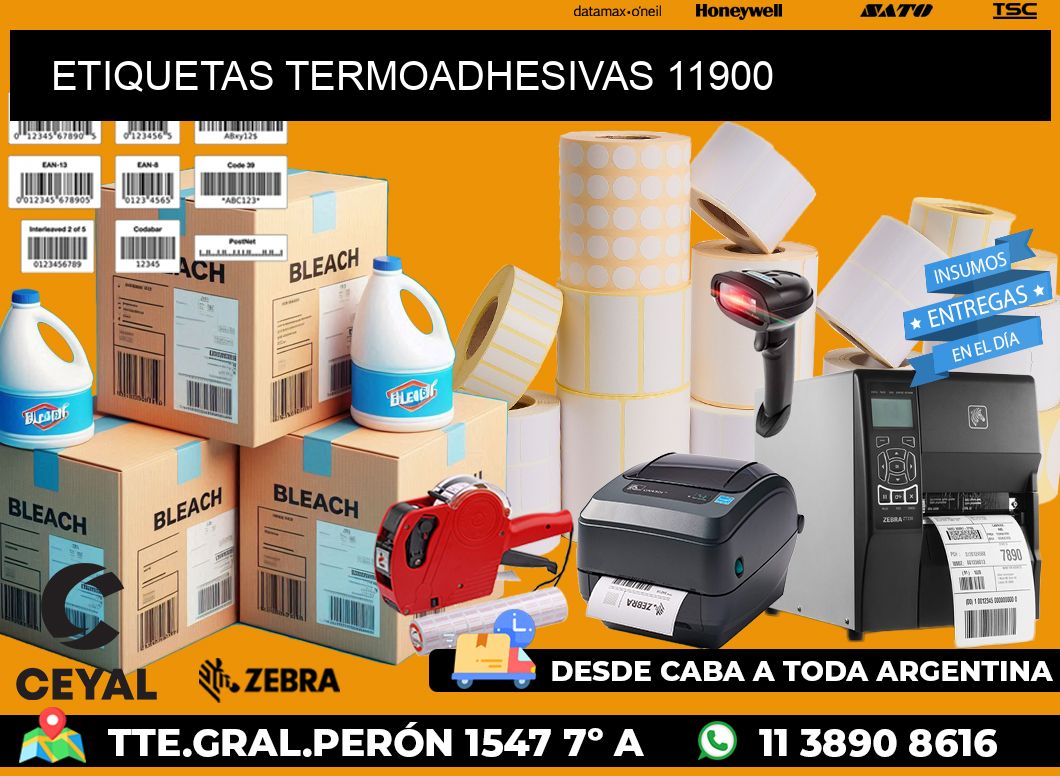 ETIQUETAS TERMOADHESIVAS 11900