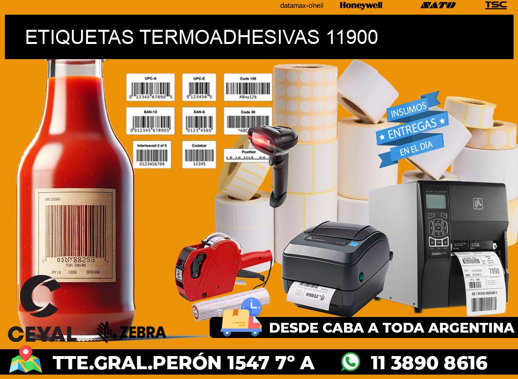 ETIQUETAS TERMOADHESIVAS 11900