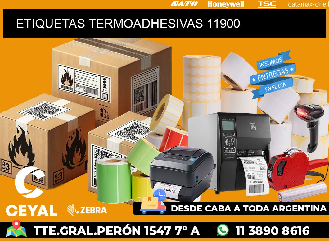 ETIQUETAS TERMOADHESIVAS 11900