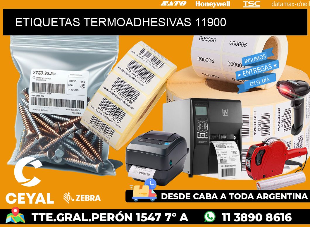 ETIQUETAS TERMOADHESIVAS 11900