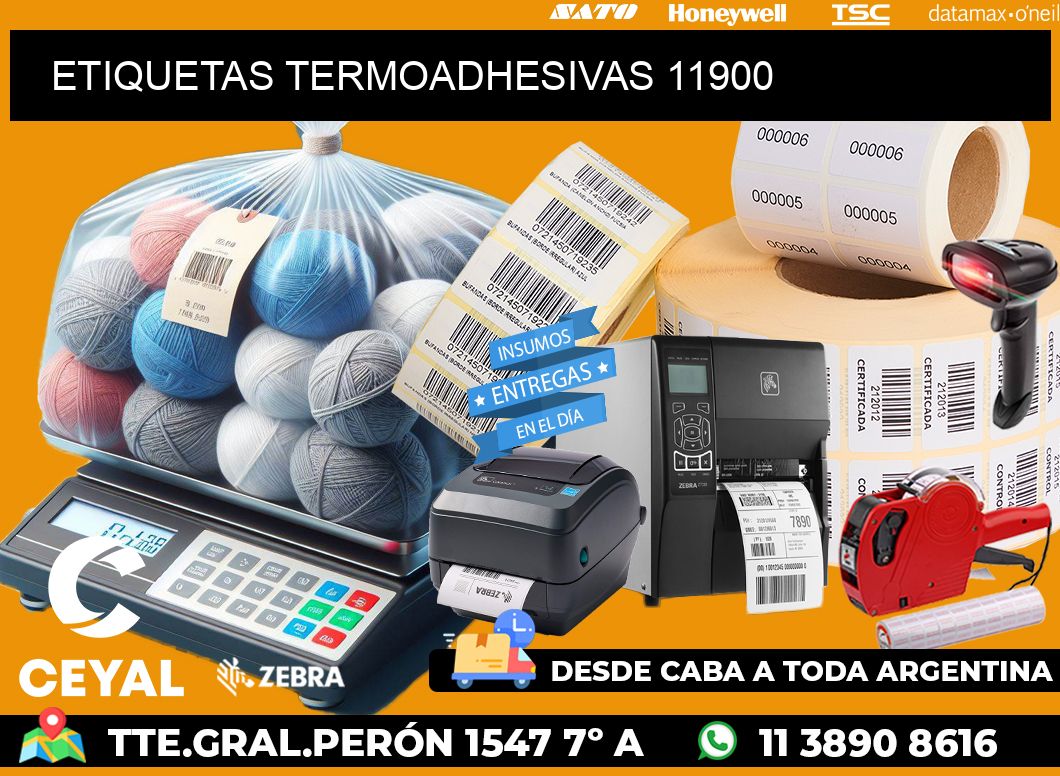 ETIQUETAS TERMOADHESIVAS 11900