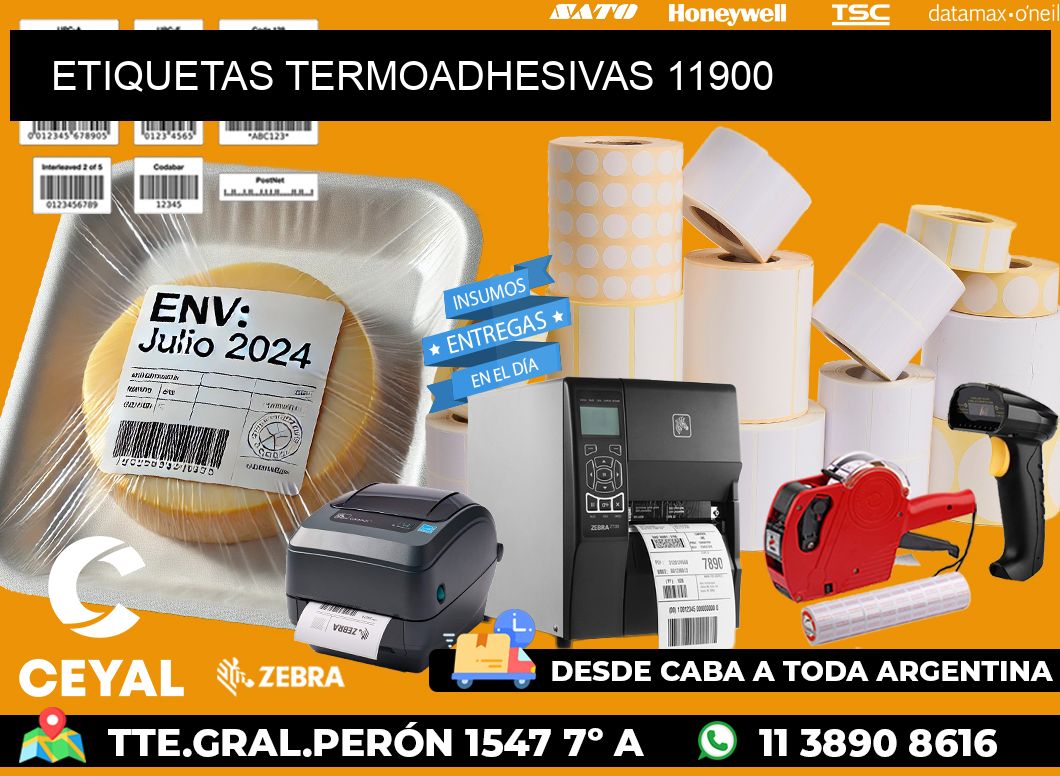 ETIQUETAS TERMOADHESIVAS 11900