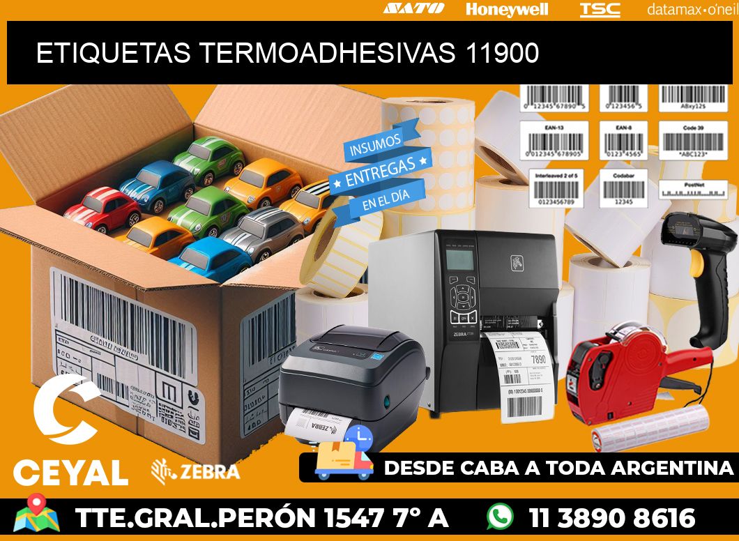 ETIQUETAS TERMOADHESIVAS 11900