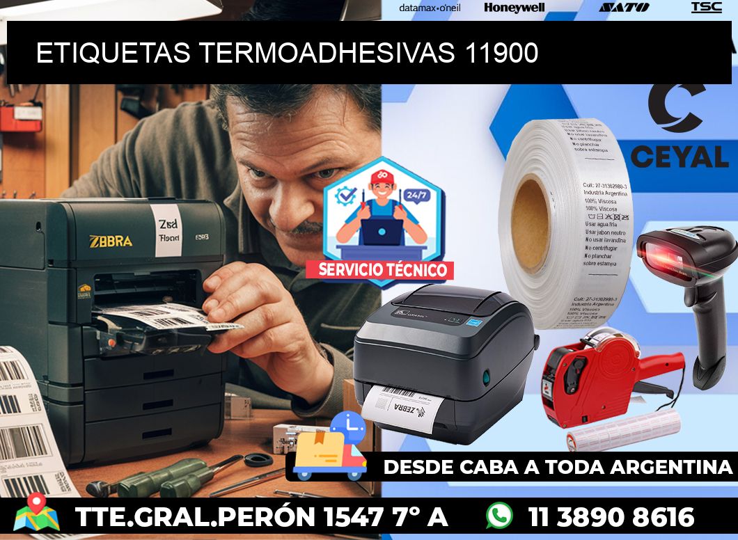 ETIQUETAS TERMOADHESIVAS 11900