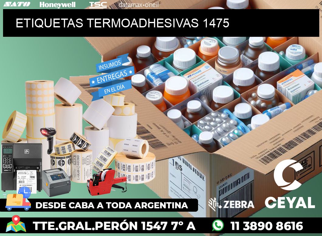 ETIQUETAS TERMOADHESIVAS 1475