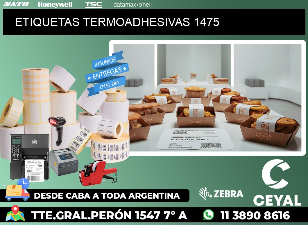 ETIQUETAS TERMOADHESIVAS 1475