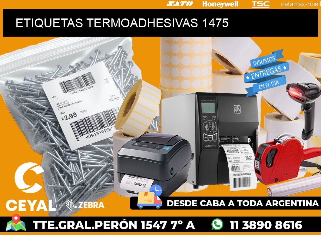 ETIQUETAS TERMOADHESIVAS 1475