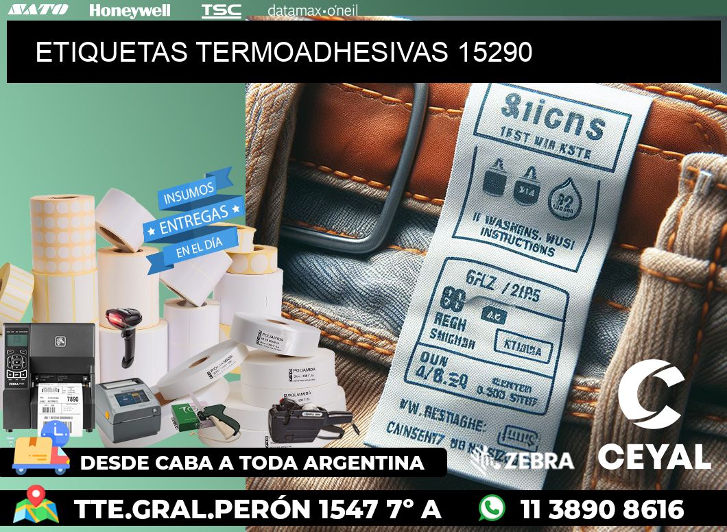 ETIQUETAS TERMOADHESIVAS 15290