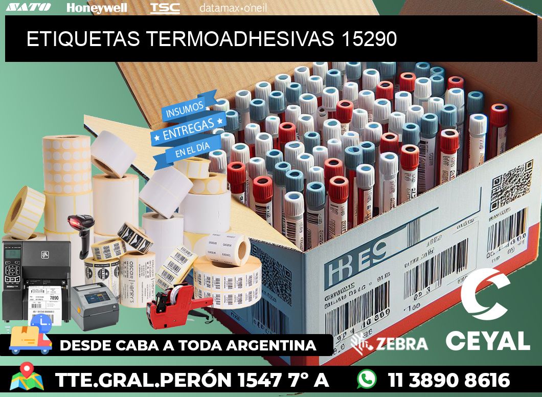 ETIQUETAS TERMOADHESIVAS 15290