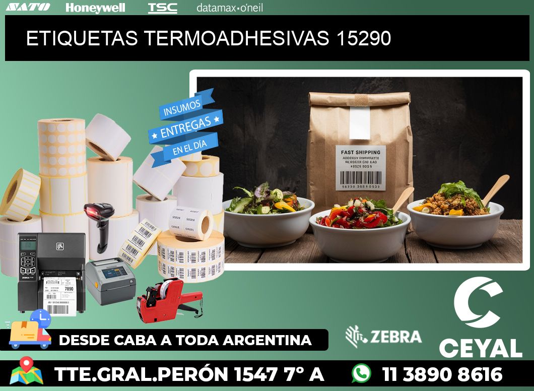 ETIQUETAS TERMOADHESIVAS 15290