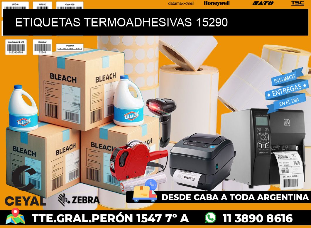 ETIQUETAS TERMOADHESIVAS 15290