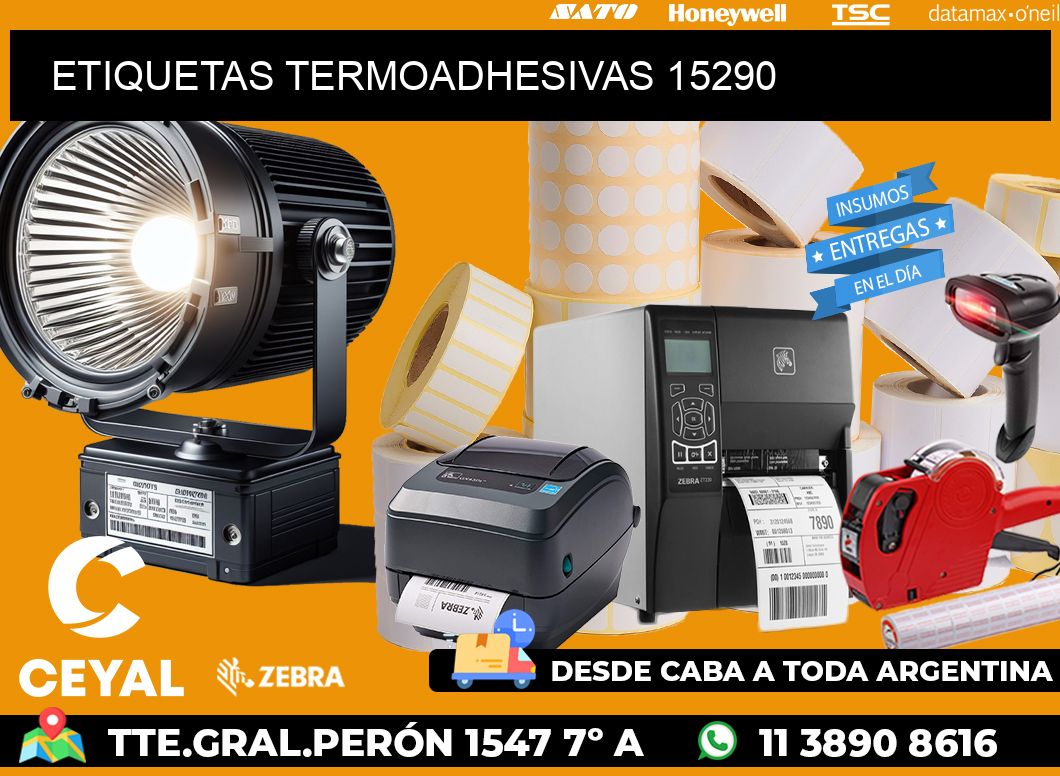 ETIQUETAS TERMOADHESIVAS 15290